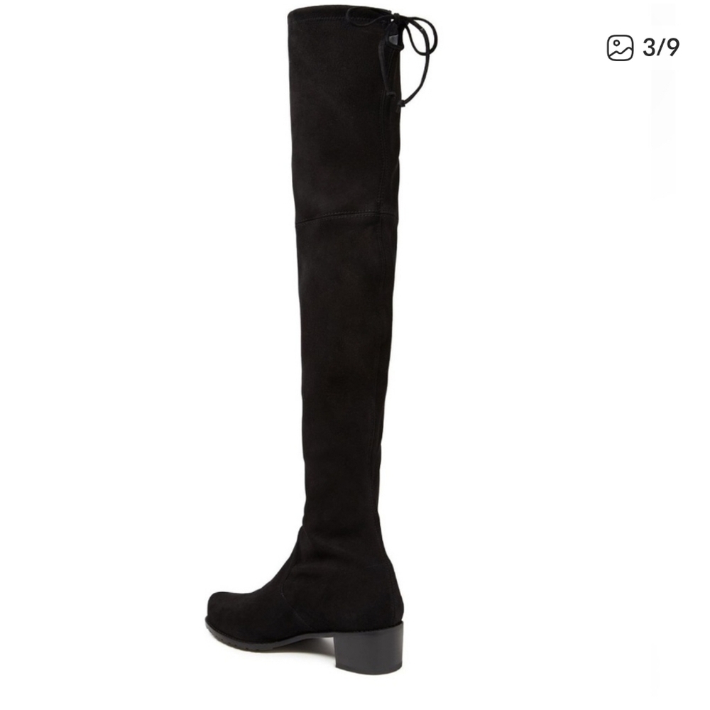 Stuart Weitzman Black Suede Over the Knee Boots ..Like NEW!!..Cost $675.00.....